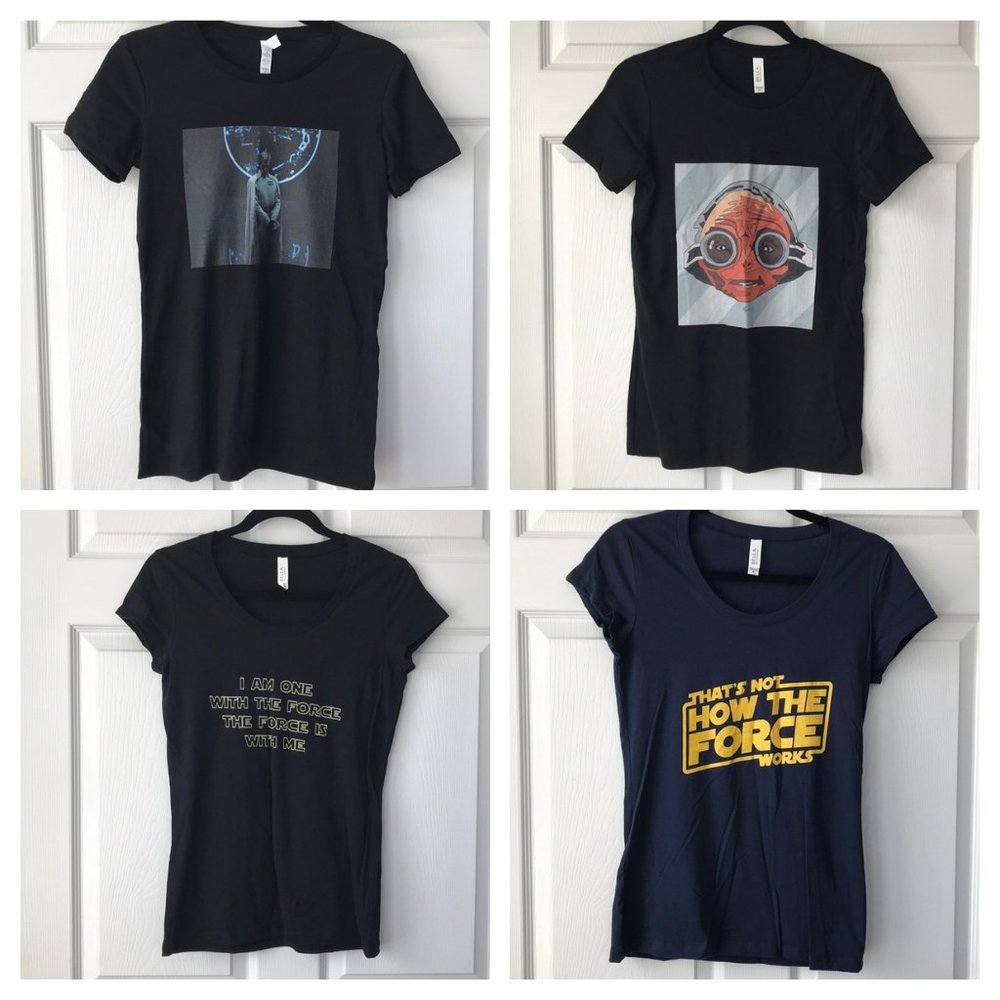 4 Star Wars T-Shirts VALUE PACK custom designs